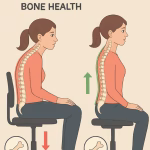 Sitting lifestyle affecting spine and bone health