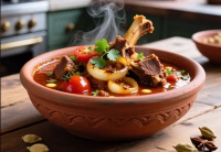 Slow cooked Punjabi style kadai goat curry