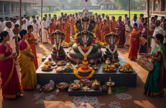 Telugu Naga Panchami worship celebration