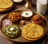 Traditional Punjabi thali