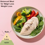 balanced meal protein vegetables weight loss