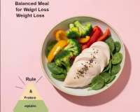 balanced meal protein vegetables weight loss