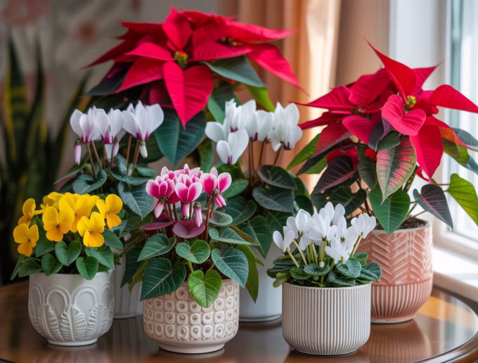 colorful winter plants