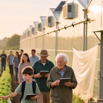 farming fields or greenhouses