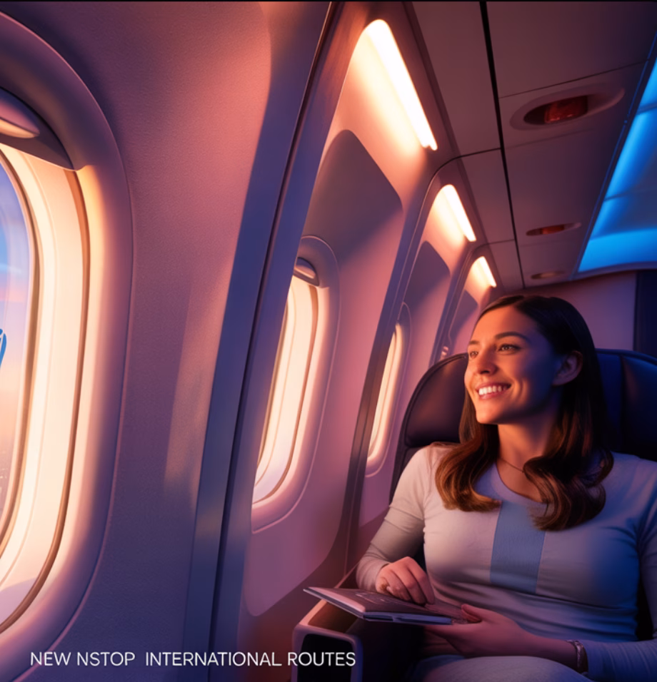 non-stop international routes