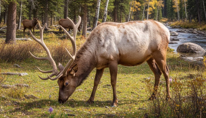 piebald elk