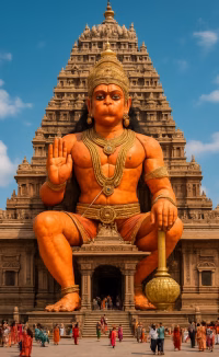 powerful Hanuman temple