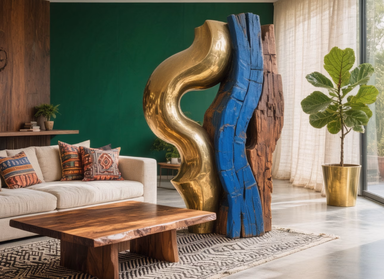 quirky statement sculpture