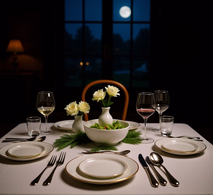 tablescape for dinner