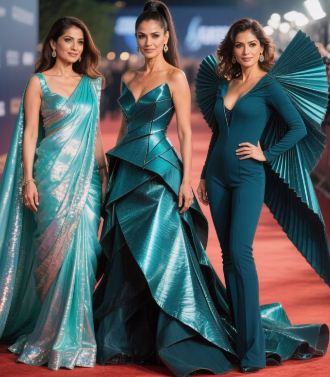 transformative teal outfits
