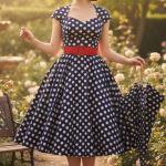 vintage polka dress
