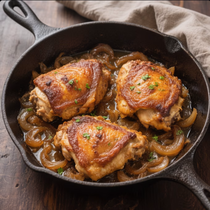 Caramelized Onion Chicken Roast Recipe