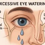 Epiphora excessive eye watering