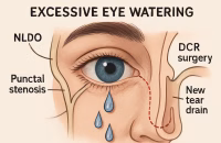 Epiphora excessive eye watering