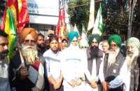 Punjab Farmers Burn Electricity Bill Copies