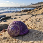 Janthina shell California beach