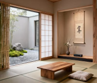 Japanese Zen room for calm mind