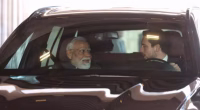 Crown Prince Hussein Drives Modi to Jordan Museum in Amman