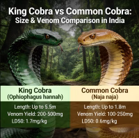 King Cobra vs Common Cobra
