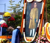 Parliament Pays Respect to Babasaheb: Buddhist Chants & Floral Tributes on Mahaparinirvan Diwas