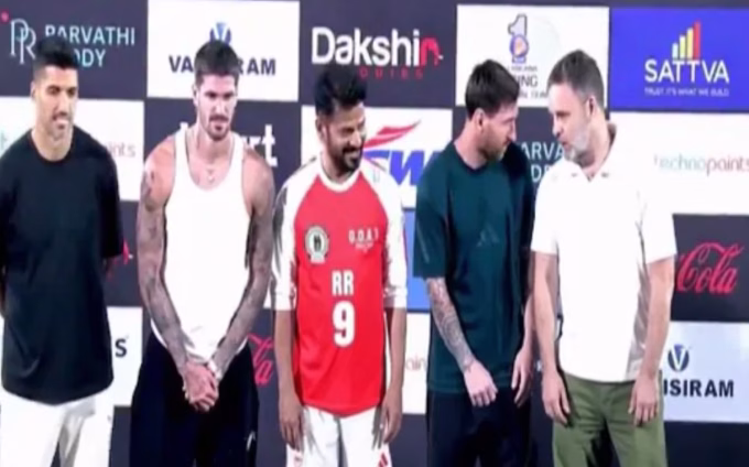 From Kolkata Mess to Hyderabad Magic: Messi Meets Rahul, Plays Passes with CM