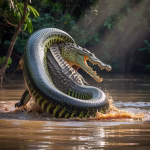 Anaconda vs Crocodile