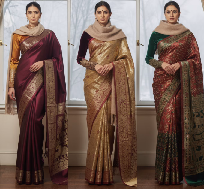 best silk sarees for winter