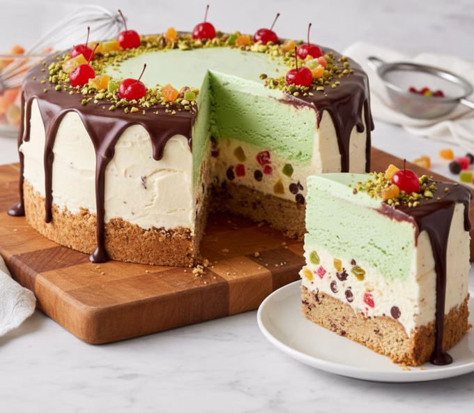cassata with cheesecake