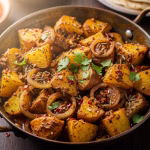 spicy aloo pyaz sabzi