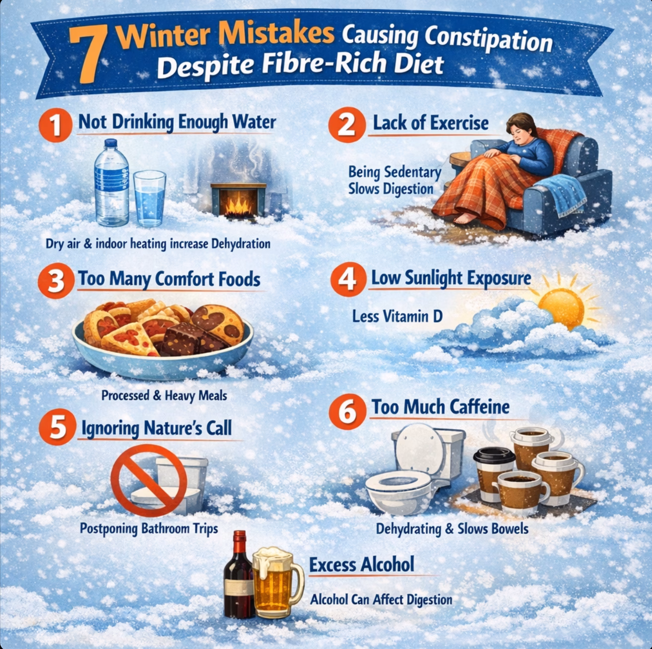 7 winter mistakes causing constipation despite fibre-rich diet