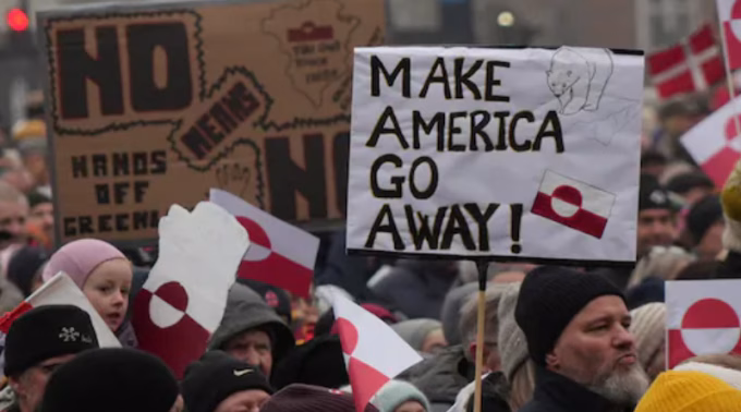 Trump Greenland tariffs EU response, EU UK reject Trump blackmail