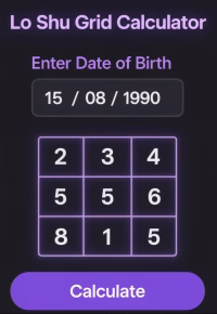 Lo Shu Grid Numbers