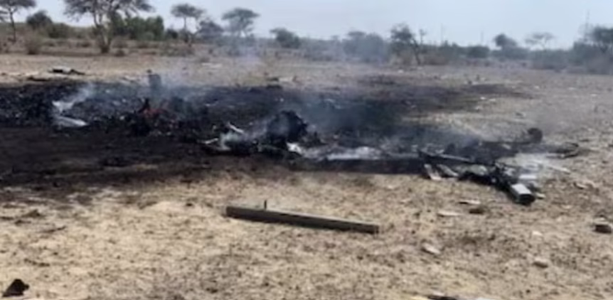 IAF trainer aircraft crash Prayagraj