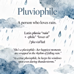 Pluviophile