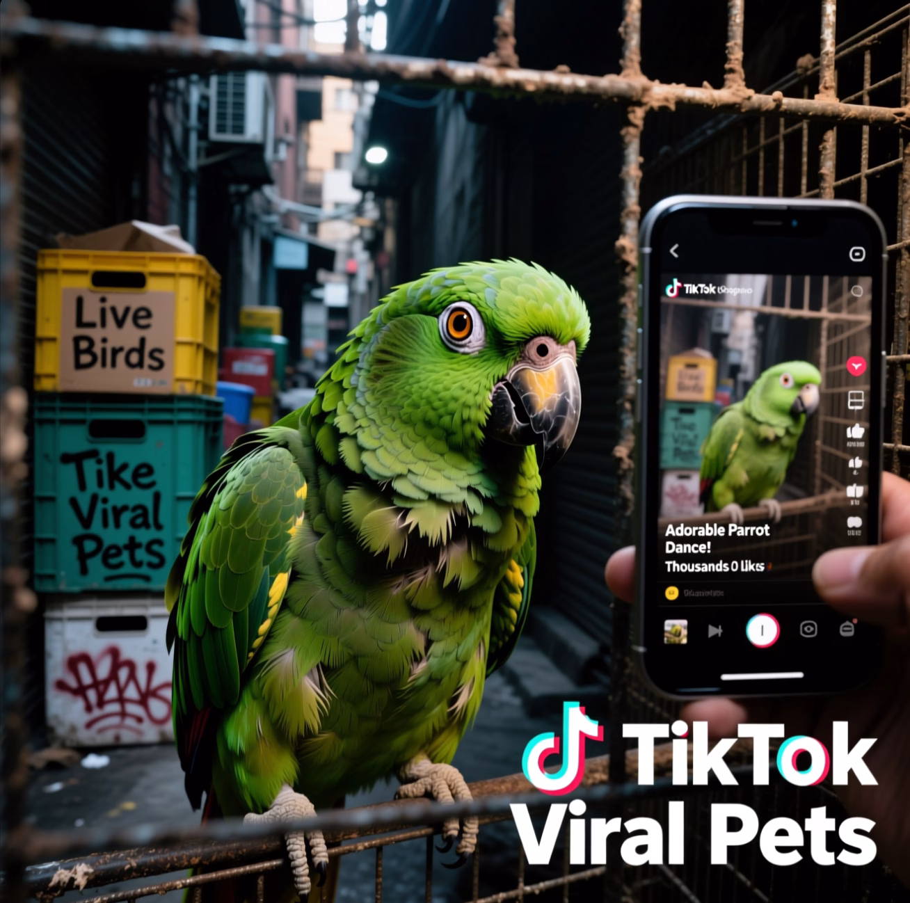 TikTok Parrot Effect