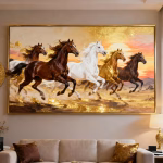Vastu 7 running horse painting for success and growth in home