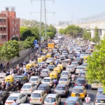 Delhi traffic jam viral post