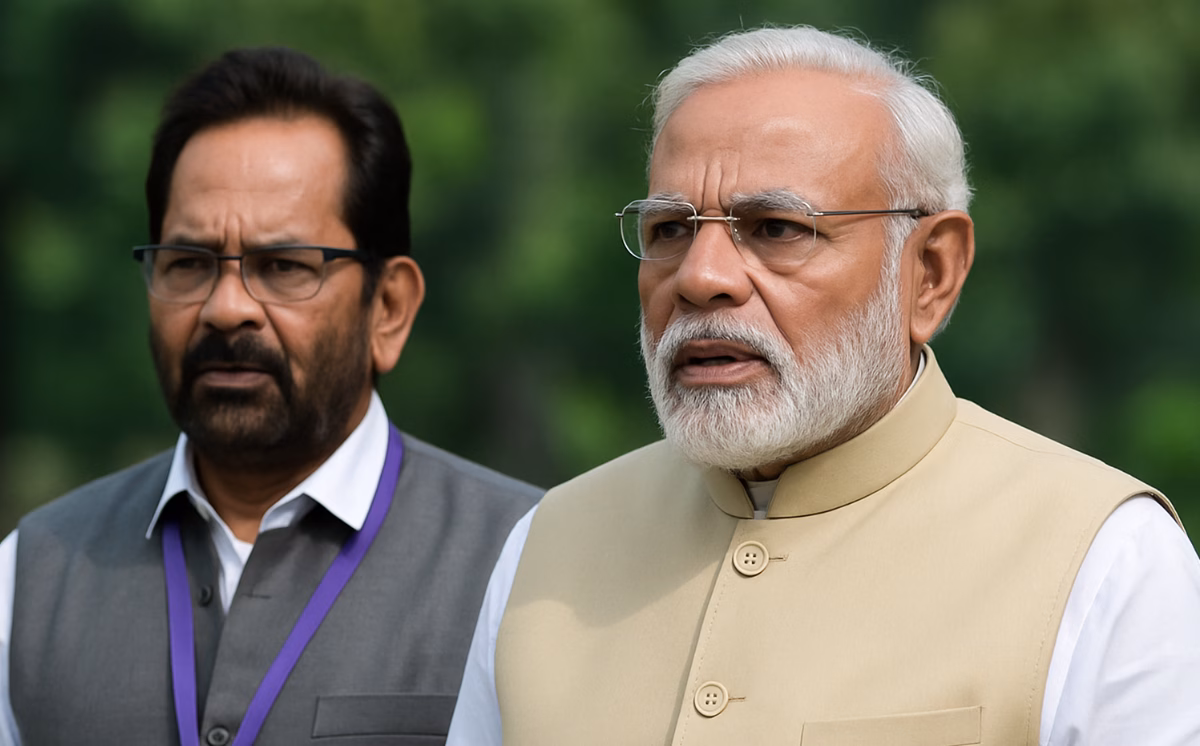 Mukhtar Abbas Naqvi slams Congress