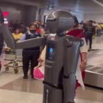 Spaceo M1 humanoid robot Pune Airport