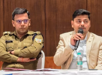 District level peace committee meeting regarding Holi festival.