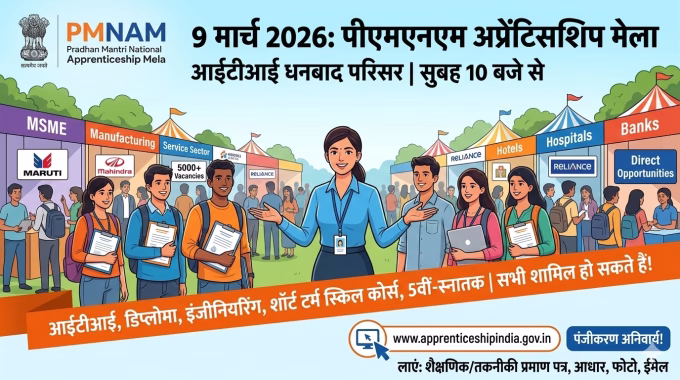 PMNAM Apprenticeship Fair organized on 9th March.