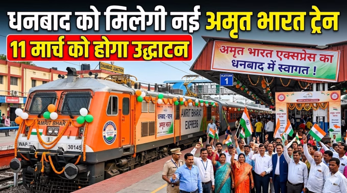 Dhanbad will get new Amrit Bharat train, inauguration will be on March 11.