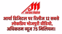 12 most popular Bhojpuri videos released on Arya Digital, maximum views 75 million.