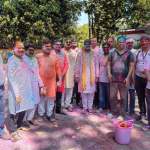 Organization of enthusiastic Holi celebration at Deputy Commissioner's residence.