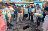 Landslide in Bhanura No. 6 of Jharia, panic among people.