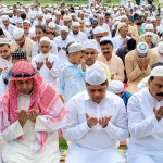 Eid prayers were offered peacefully in all Eidgahs and mosques.