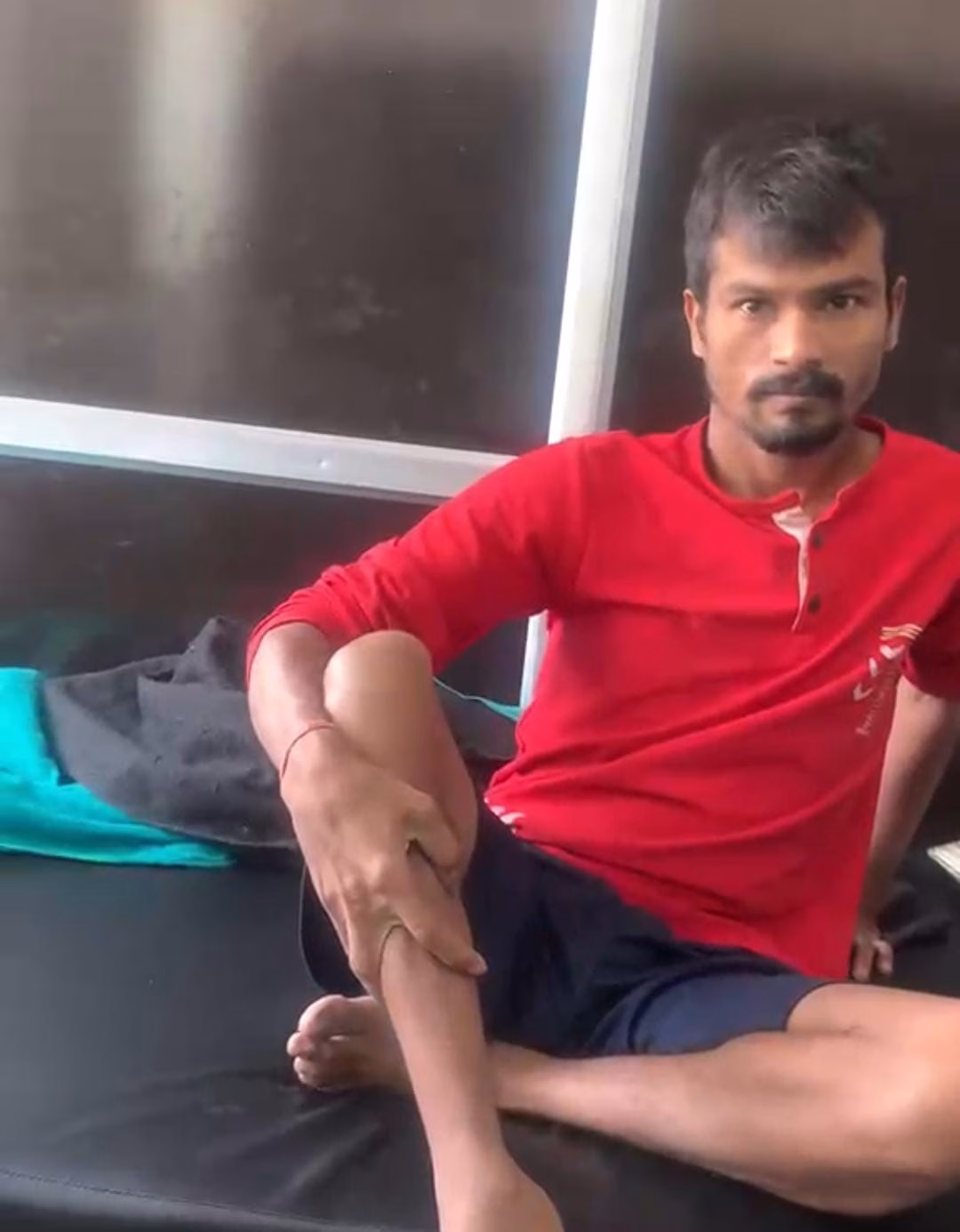 Patient discharged from hospital after successful total hip replacement surgery.