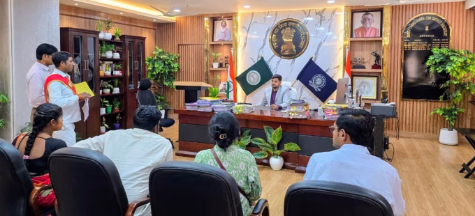 Request to construct a public library in Bekarbandh.