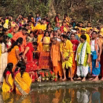 A grand Kalash Shobha Yatra took out in Rajganj for Chaiti Durga Puja.