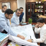 Meeting with representatives of National Textile Corporation held under the chairmanship of Deputy Commissioner.